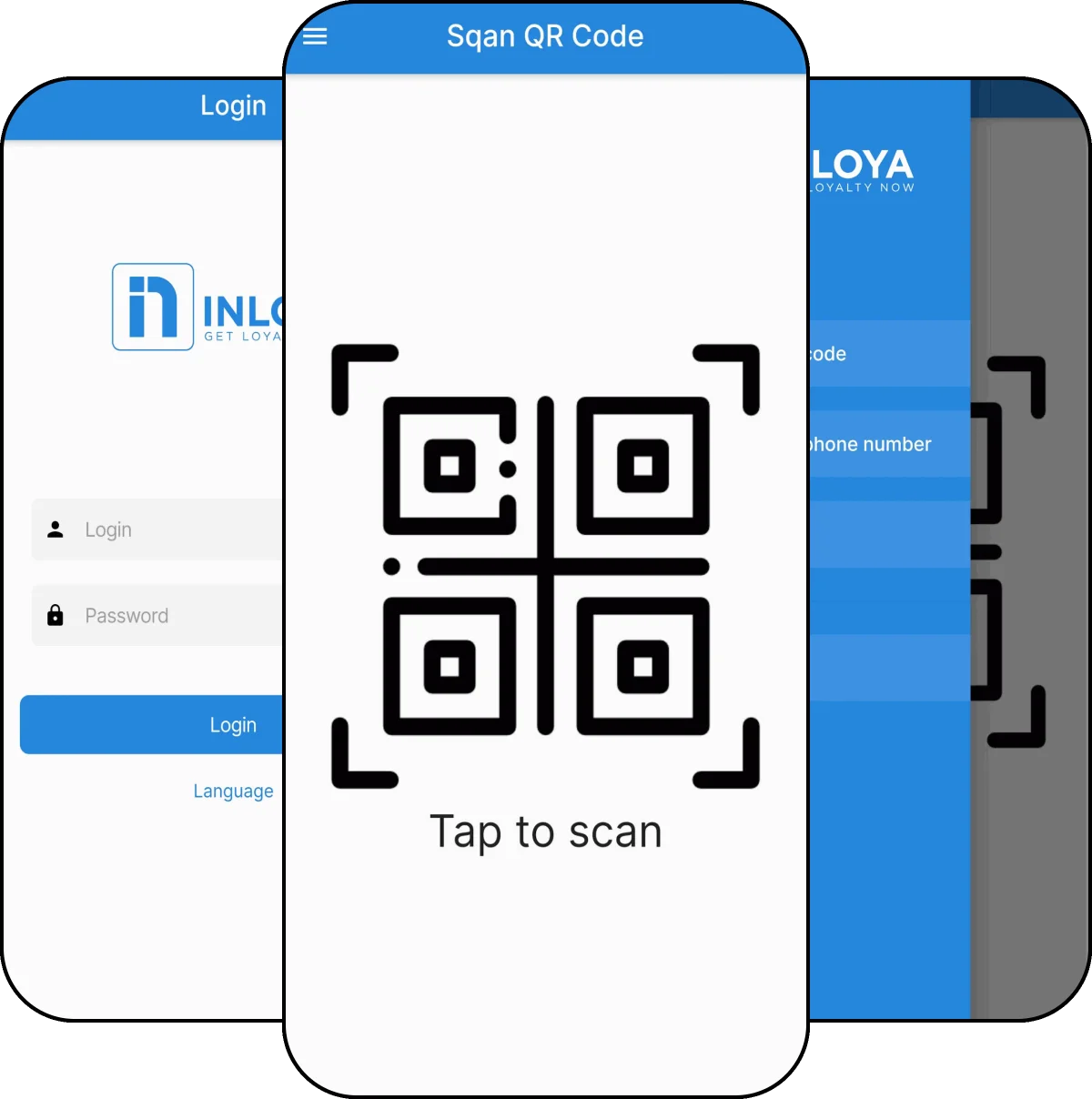 InLoya POS app screens