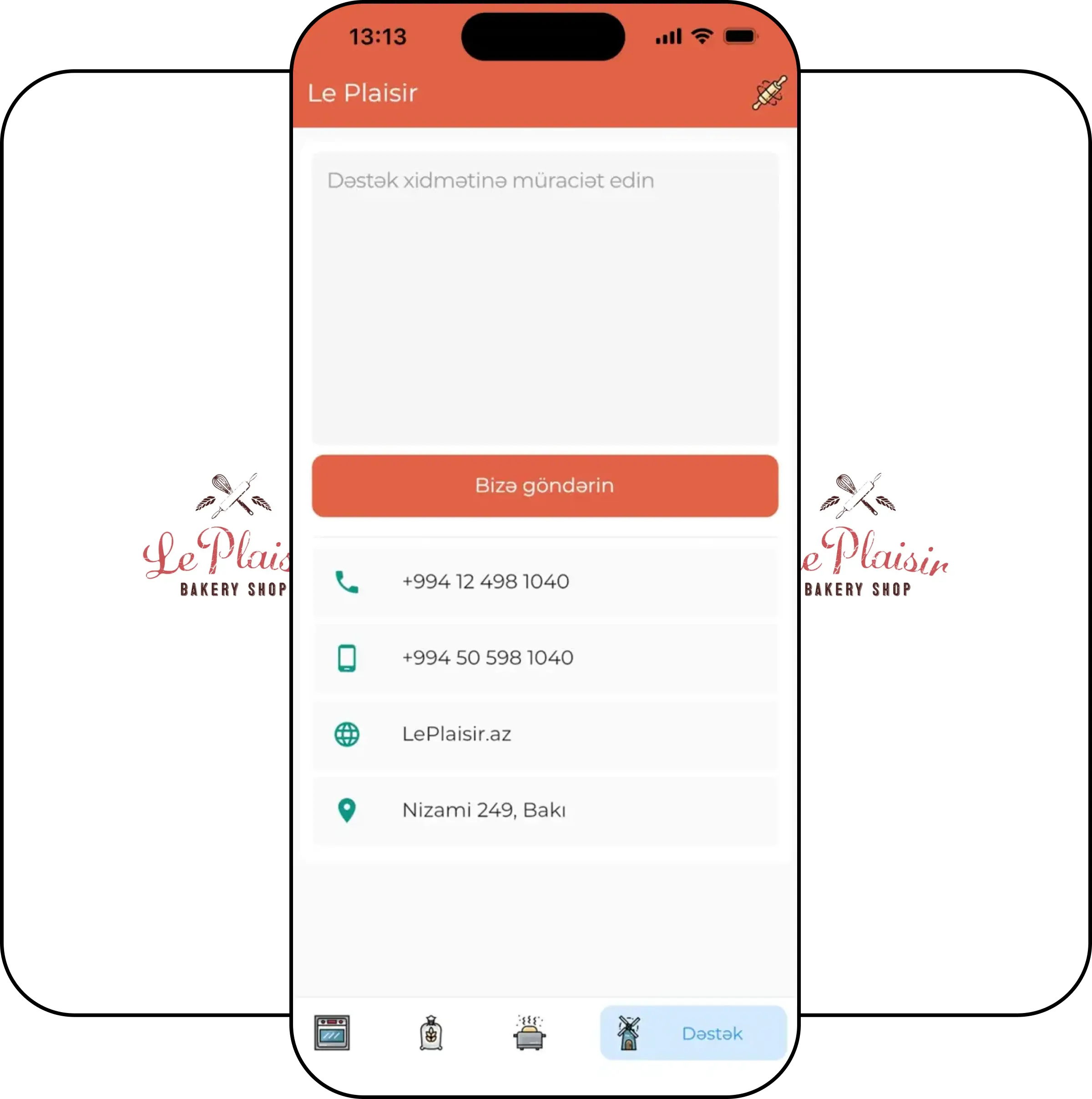 Le Plaisir app screens