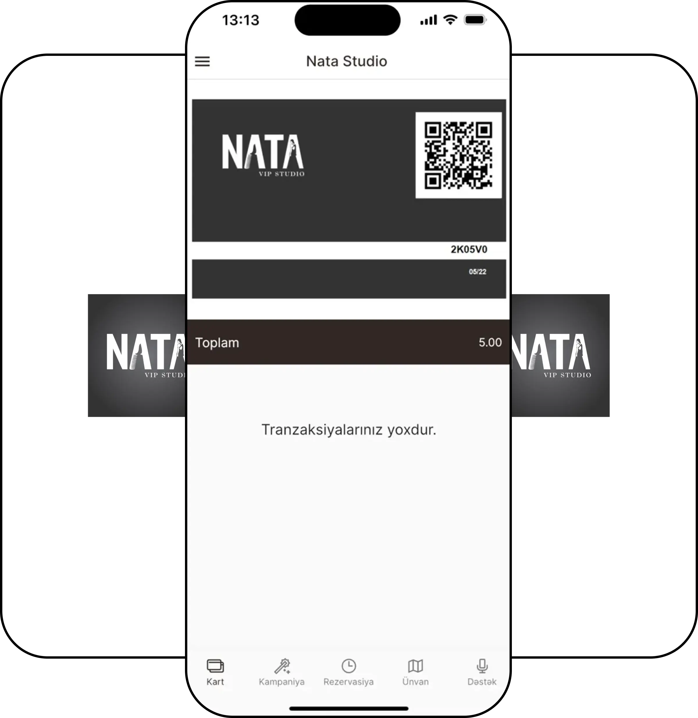 Nata Studio app screens
